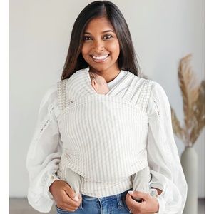 Solly baby driftwood stripe wrap - like new